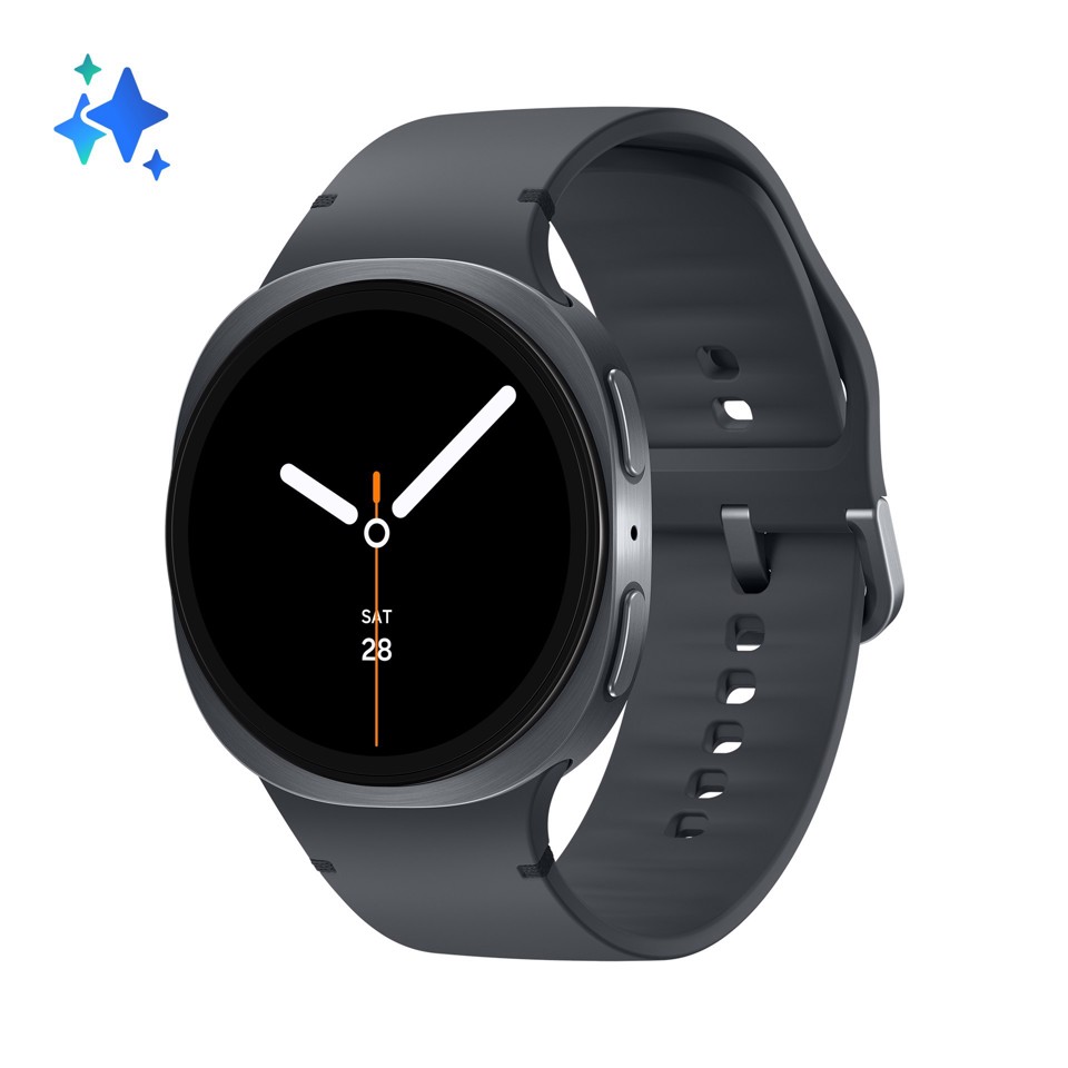 Samsung Galaxy Watch8 (Dark Gray, BT, 44mm) Smartwatch Galaxy AI, allenatore personale, design resistente agli urti, processore 3nm, monitoraggio attività fisica e sonno, One UI 8