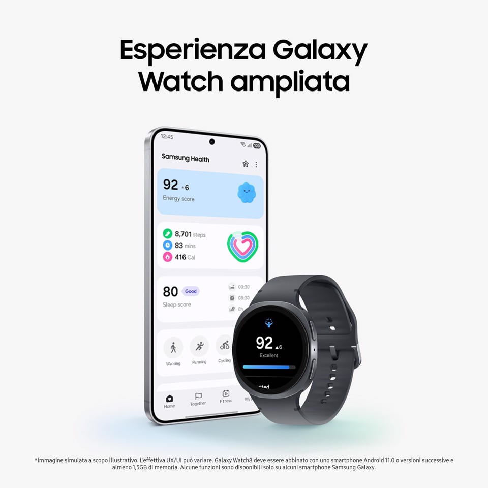 Samsung Galaxy Watch8 Galaxy Watch 8, Bluetooth, 40mm dark gray