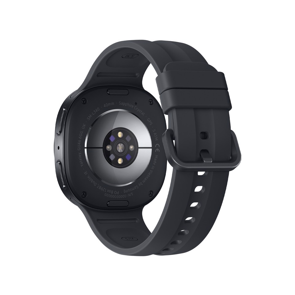 Samsung Galaxy Watch9, 40mm, Graphite, Bluetooth, Design sottile anti-urto, guida al sonno, coaching salute, benessere cardiaco, batteria da 390 mAh, Snapdragon Wear Elite [Versione Italiana]