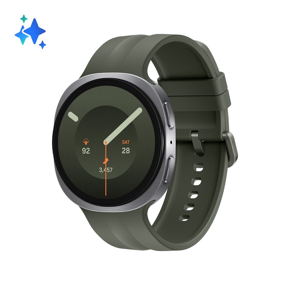 Samsung Galaxy Watch9, 44mm, Silver, Bluetooth, Design sottile anti-urto, guida al sonno, coaching salute, benessere cardiaco, batteria da 445 mAh, Snapdragon Wear Elite