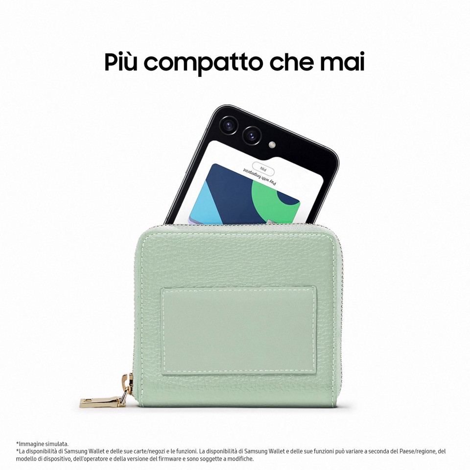 Samsung Galaxy Z Flip5 Smartphone AI RAM 8GB Display 3,4" Super AMOLED/6,7" Dynamic AMOLED 2X Graphite 512GB