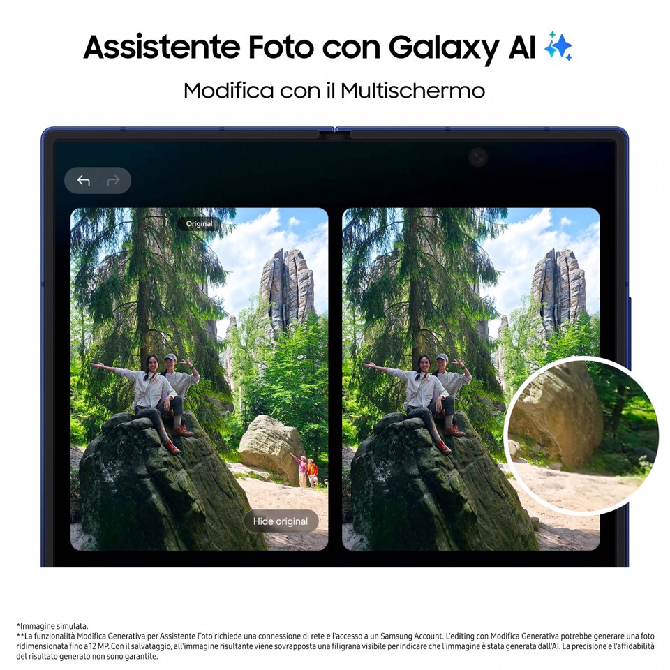 Samsung Galaxy Z Fold7 Smartphone AI, RAM 12GB, 512GB, Display 6,5"/8", Camera 200MP, Batteria a lunga durata, Jetblack