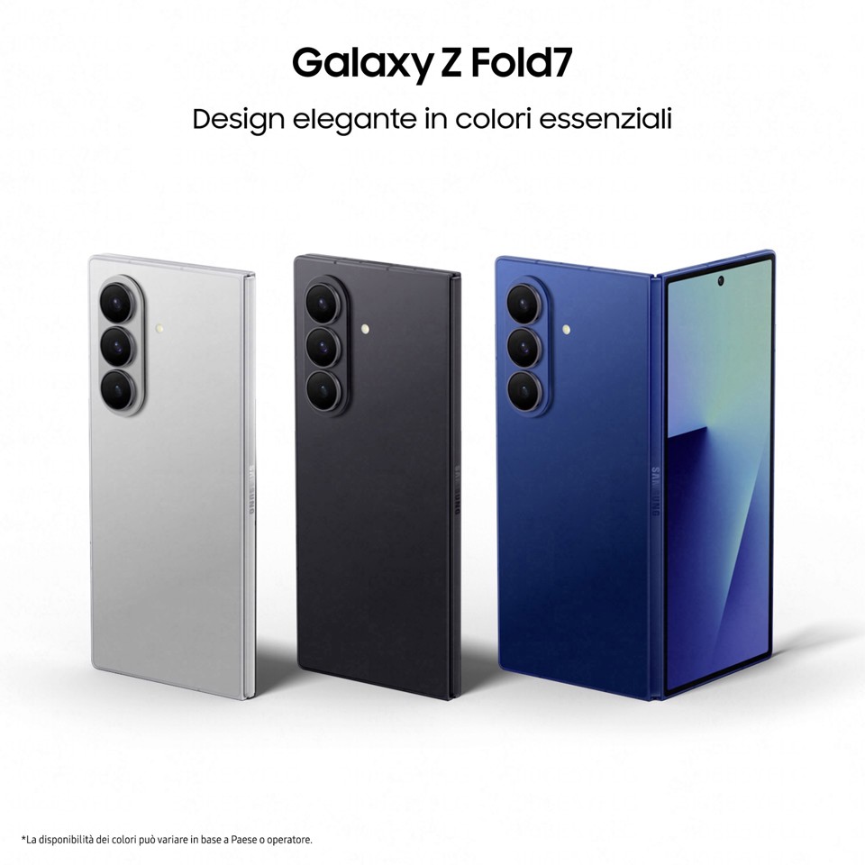 Samsung Galaxy Z Fold7 Smartphone AI, RAM 16GB, 1TB, Display 6,5"/8", Camera 200MP, Batteria a lunga durata, Blue Shadow