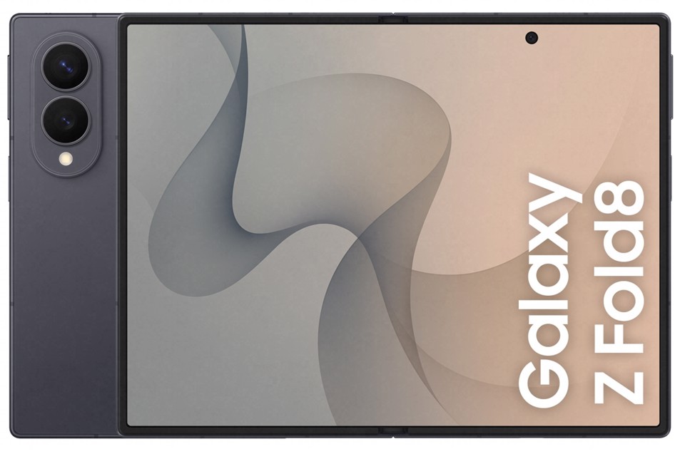Samsung Galaxy Z Fold8 , 512GB, Graphite, Nuovo formato, Rapporto Display Esterno 10:16 | Interno 4:3, Processore Potente, 4800 mAh, RAM 12GB, Camera 50MP, Now Nudge, Assistente Foto