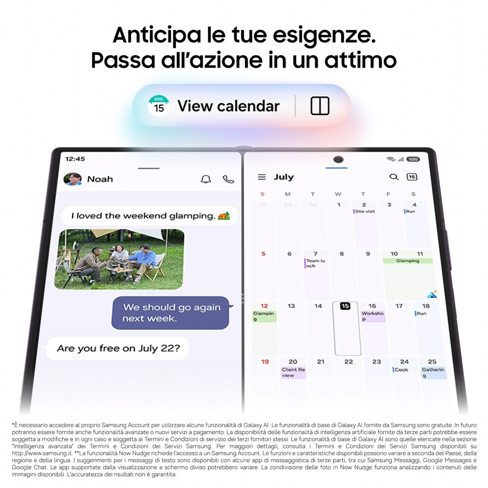 Samsung Galaxy Z Fold8 Ultra, 512GB, Graphite, Processore Potente, Batteria 5000 mAh, Multischermo, RAM 12GB, Camera 200 MP, Now Nudge, Assistente Foto