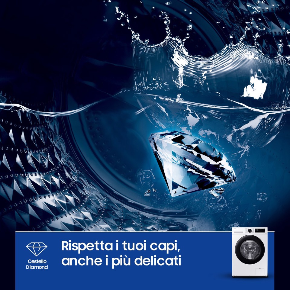 Samsung Lavatrice Crystal Clean™ 9 kg WW90CGC04DAEET