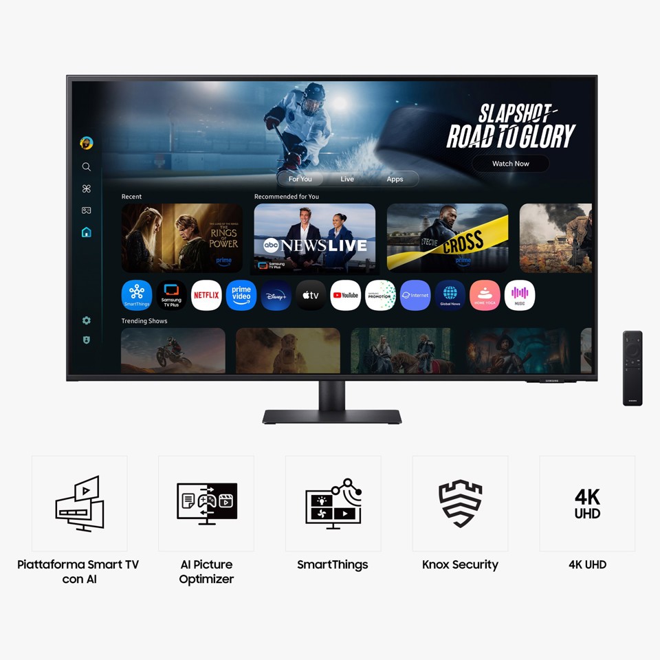 Samsung M7 Smart Monitor - M70F da 43" UHD
