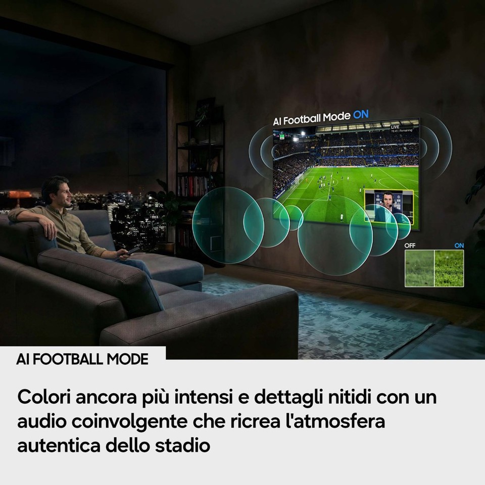 Samsung Mini LED 4K Vision AI Smart TV 55" UE55M80HAUXZT, 2026