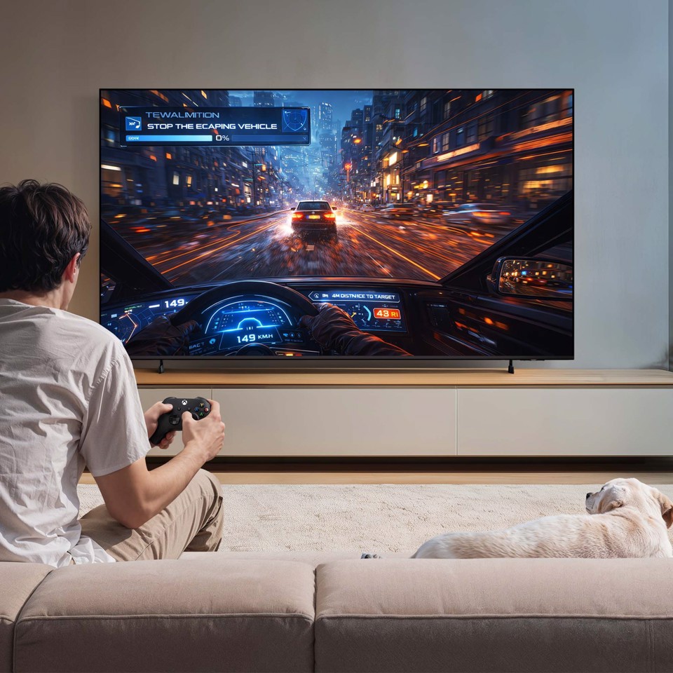 Samsung Mini LED AI TV 55" UE55M80HAUXZT 4K, Processore NQ4 AI Gen2, 4K Upscaling, Color Booster Pro, OTS Lite, Metal Stream Design, Vision AI Smart TV, 2026