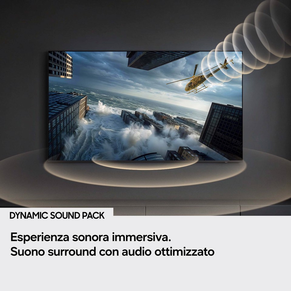 Samsung Mini LED AI TV 65" UE65M70HAUXZT 4K, Processore Mini LED 4K, 4K Upscaling, Color Booster, OTS Lite, Metal Stream Design, Vision AI Smart TV, 2026