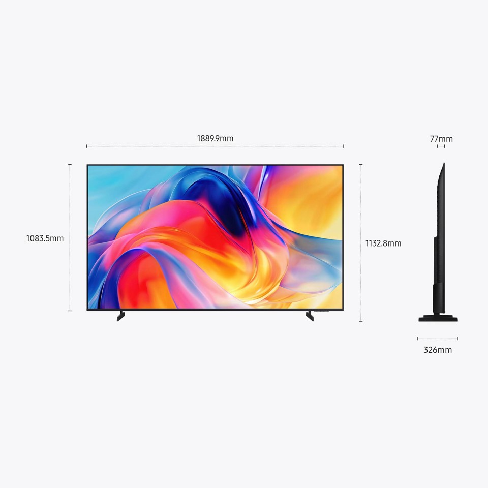 Samsung Mini LED AI TV 85" UE85M70HAUXZT 4K, Processore Mini LED 4K, 4K Upscaling, Color Booster, OTS Lite, Metal Stream Design, Vision AI Smart TV, 2026