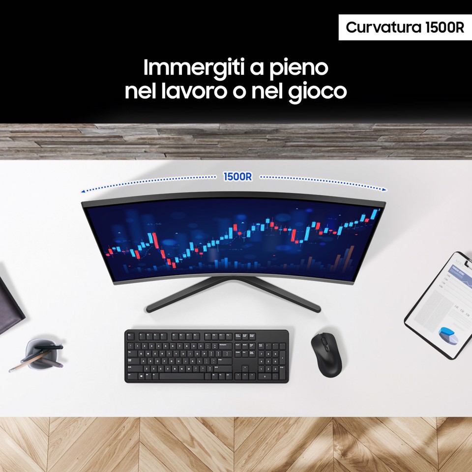 Samsung Monitor Curvo Serie S39GD da 32''