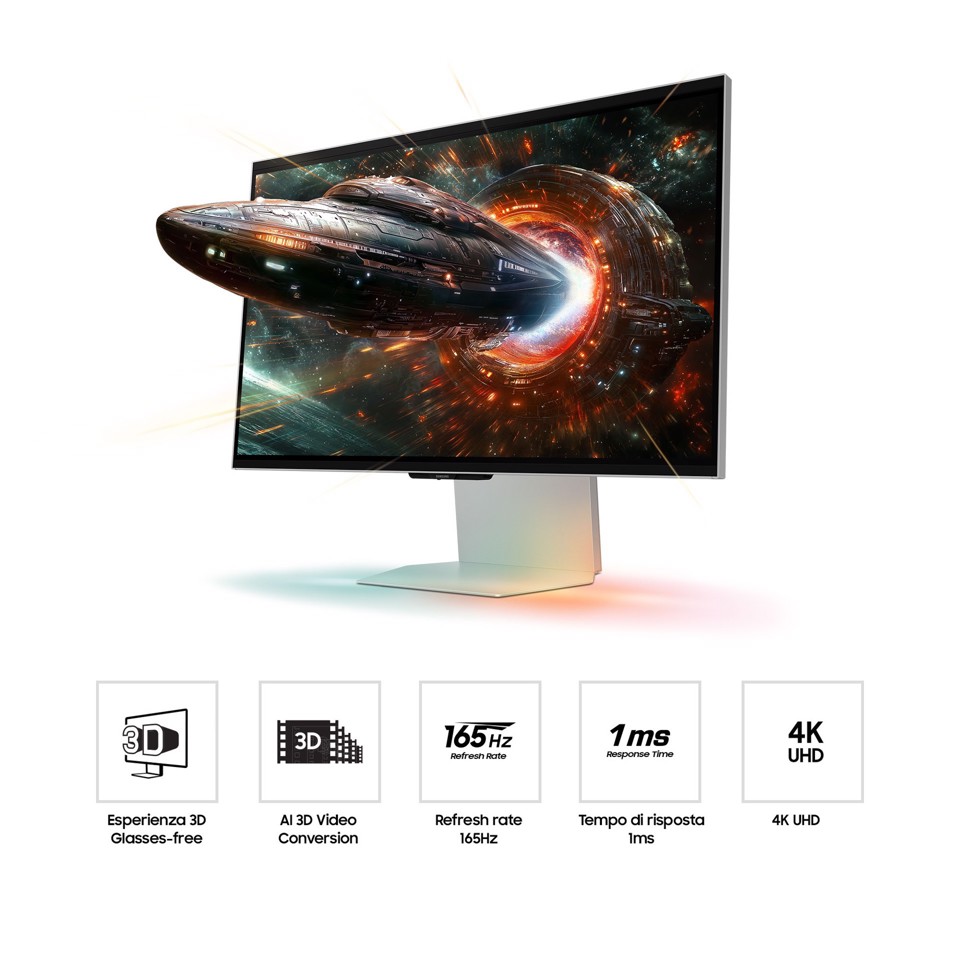 Samsung Monitor Gaming Odyssey 3D da 27'' UHD Flat