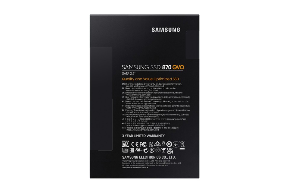 Samsung SSD interno QVO 870 MZ-77Q1T0 2.5" 1 TB Serial ATA III QLC