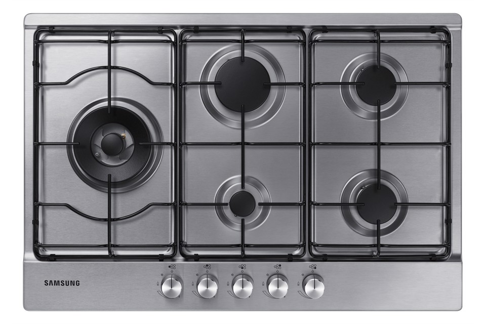 Samsung NA75M3130AS Piano cottura a gas 75cm 5 bruciatori, Inox