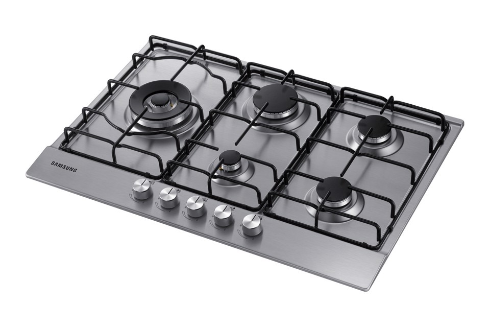 Samsung NA75M3130AS Piano cottura a gas 75cm 5 bruciatori, Inox
