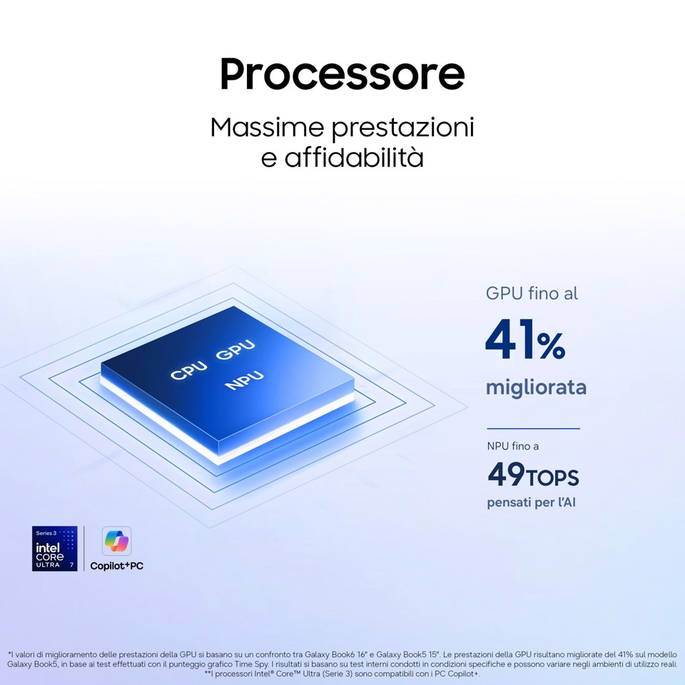 Samsung NP760VJG-KG3IT laptop Copilot+ PC Intel Core Ultra 7 355 Computer portatile 40,6 cm (16") WUXGA 16 GB LPDDR5x-SDRAM 512 GB SSD Wi-Fi 6E (802.11ax) Windows 11 Home Grigio