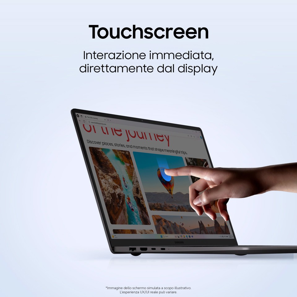 Samsung NP760VJG-KG3IT laptop Copilot+ PC Intel Core Ultra 7 355 Computer portatile 40,6 cm (16") WUXGA 16 GB LPDDR5x-SDRAM 512 GB SSD Wi-Fi 6E (802.11ax) Windows 11 Home Grigio