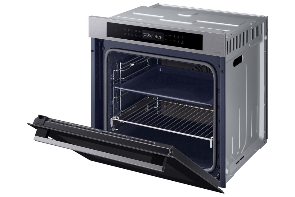 Samsung NV7B4040VBS 76 L 1800 W A+ Nero, Acciaio inossidabile