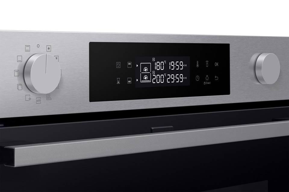 Samsung NV7B45403BS 76 L 2950 W A+ Nero, Acciaio inossidabile