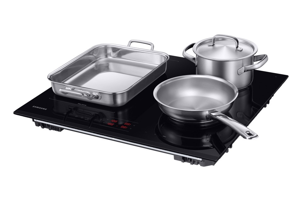 Samsung NZ64B5045GK Piano cottura a induzione 60cm Slim Fit Flex Zone, 4 zone cottura Limitatore di potenza WiFi