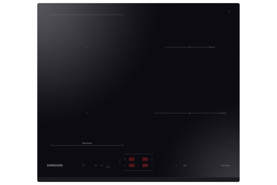 Samsung NZ64B5045GK Piano cottura a induzione 60cm Slim Fit Flex Zone, 4 zone cottura Limitatore di potenza WiFi