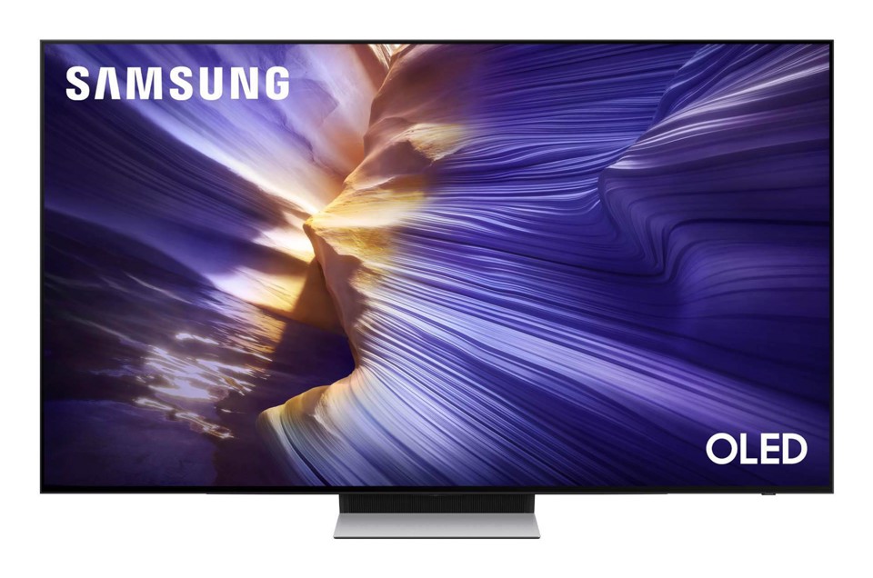 Samsung OLED AI TV 55" QE55S90FAEXZT 4K, Processore NQ4 AI Gen3, 4K AI Upscaling Pro, Schermo antiriflesso, OLED HDR, Dolby Atmos & OTS Lite, Laser Slim Design, Vision AI Smart TV, 2025