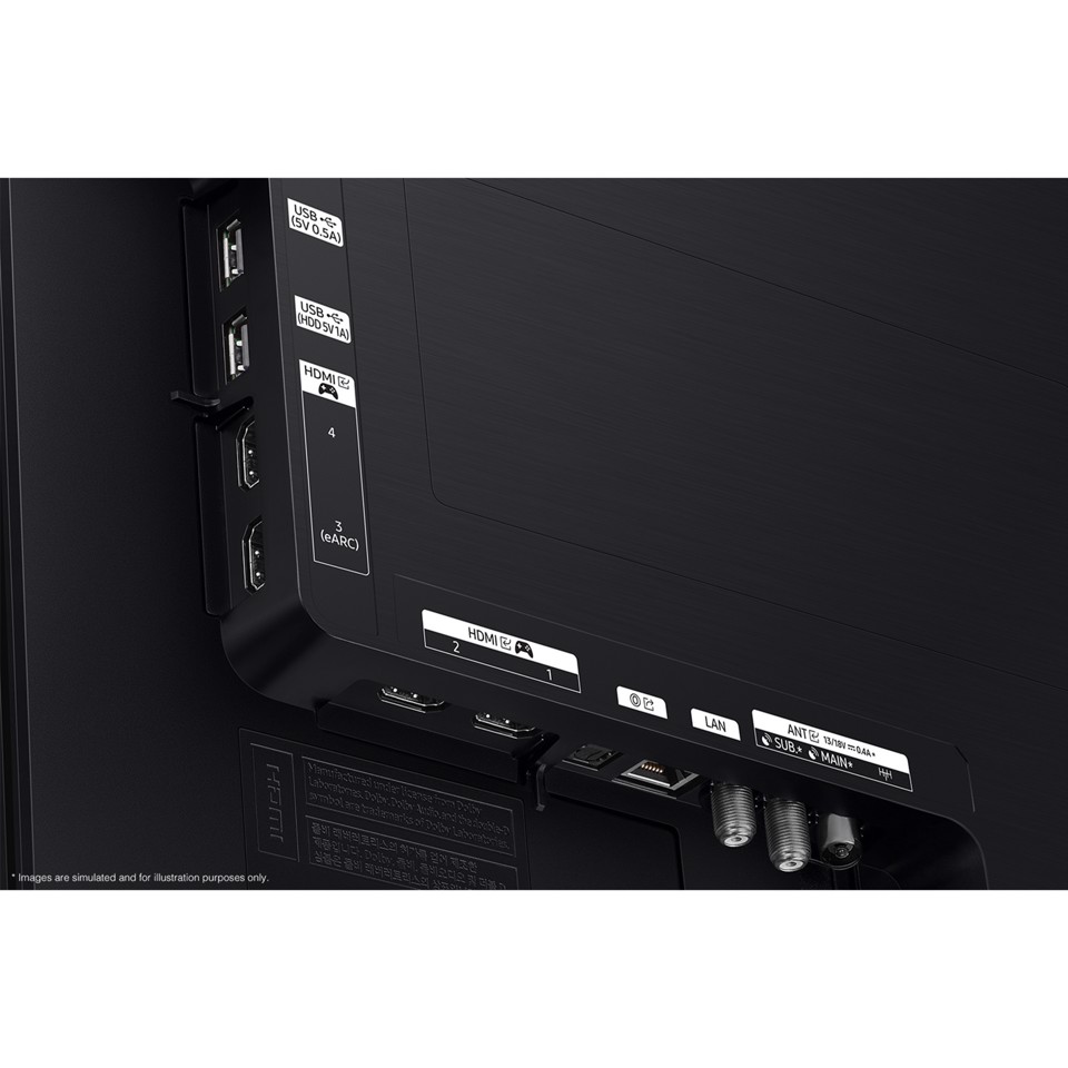 Samsung OLED AI TV 55" QE55S90FAEXZT 4K, Processore NQ4 AI Gen3, 4K AI Upscaling Pro, Schermo antiriflesso, OLED HDR, Dolby Atmos & OTS Lite, Laser Slim Design, Vision AI Smart TV, 2025
