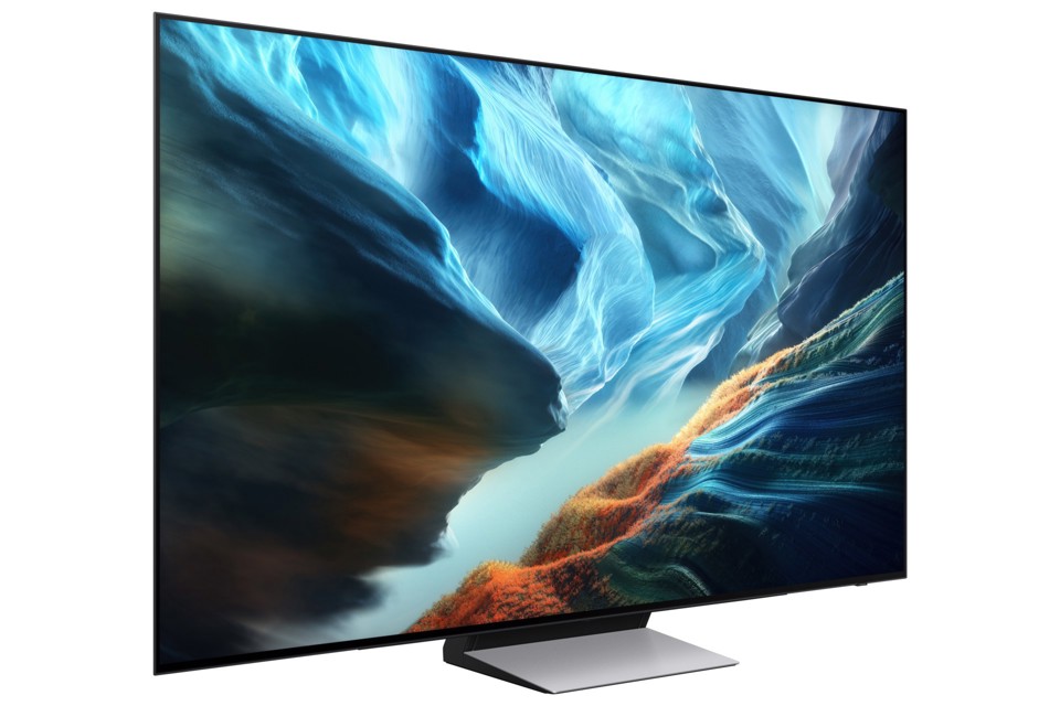 Samsung OLED AI TV 55" QE55S90HAEXZT 4K, Processore NQ4 AI Gen3, 4K AI Upscaling Pro, Glare Free, OLED HDR+, Motion Xcelerator 165Hz, Dolby Atmos & OTS Lite, Laser Slim Design, Vision AI Smart TV, 2026