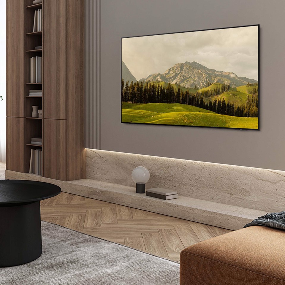 Samsung OLED AI TV 65" QE65S85FAEXZT 4K, Processore NQ4 AI Gen2, 4K AI Upscaling, Schermo antiriflesso, OLED HDR, Dolby Atmos & OTS Lite, Contour Design, Vision AI Smart TV, 2025