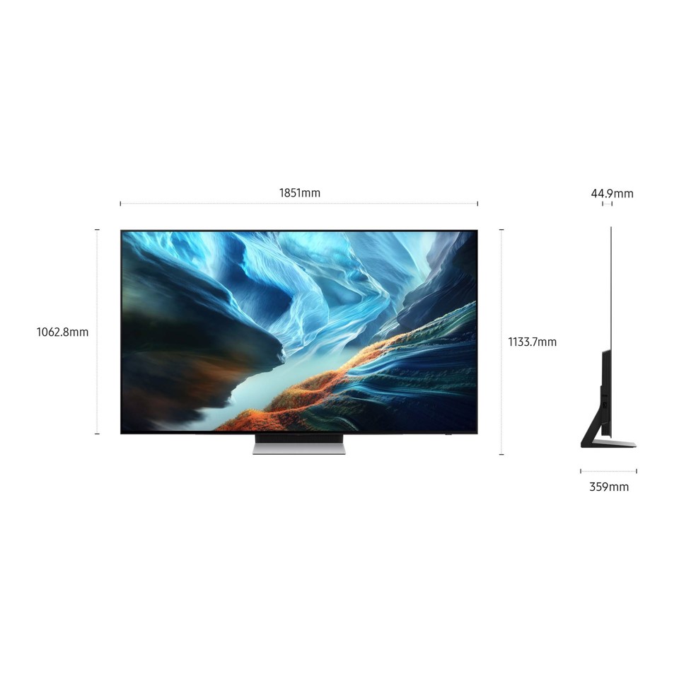 Samsung OLED AI TV 83" QE83S90HAEXZT 4K, Processore NQ4 AI Gen3, 4K AI Upscaling Pro, Glare Free, OLED HDR+, Motion Xcelerator 165Hz, Dolby Atmos & OTS Lite, Laser Slim Design, Vision AI Smart TV, 2026