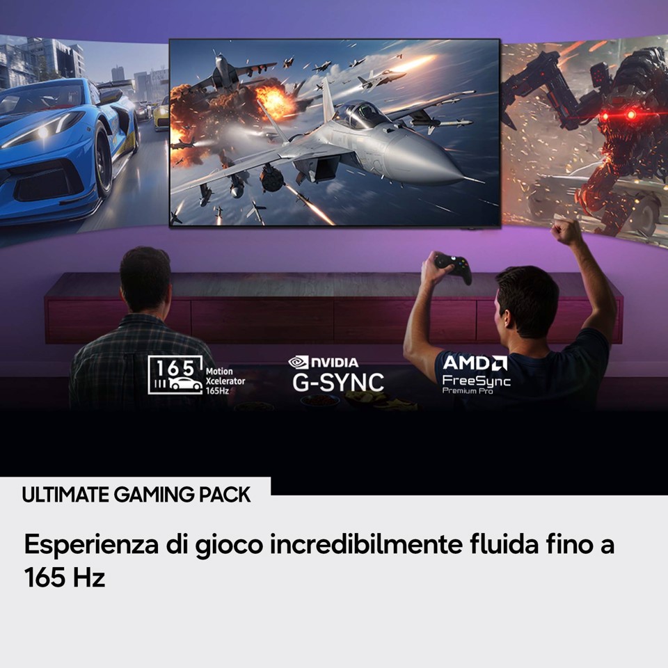 Samsung OLED AI TV 83" QE83S90HAEXZT 4K, Processore NQ4 AI Gen3, 4K AI Upscaling Pro, Glare Free, OLED HDR+, Motion Xcelerator 165Hz, Dolby Atmos & OTS Lite, Laser Slim Design, Vision AI Smart TV, 2026