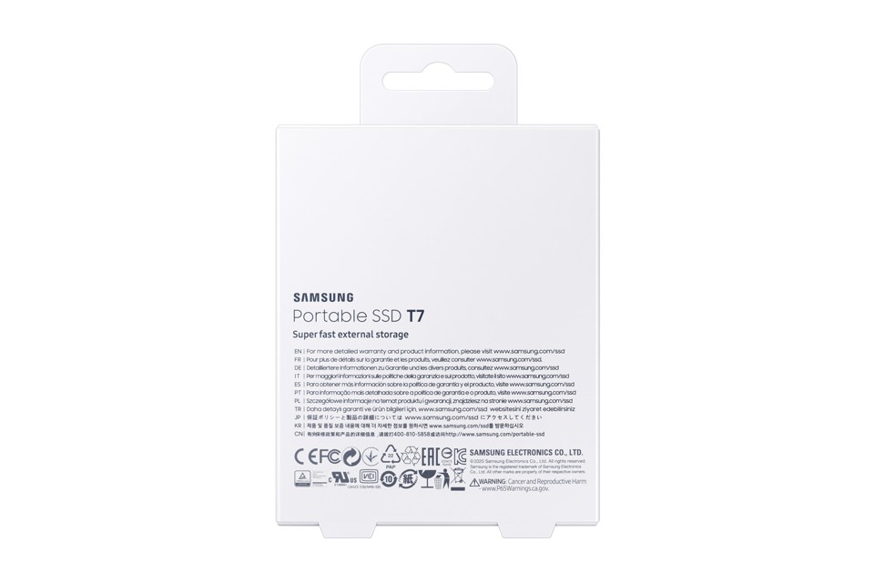 Samsung SSD portatile esterno T7 500 GB Blu USB tipo-C