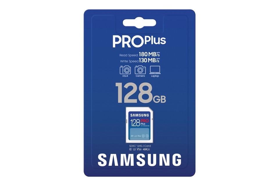 Samsung PRO Plus SD Card - Scheda di memoria 128GB (2023)