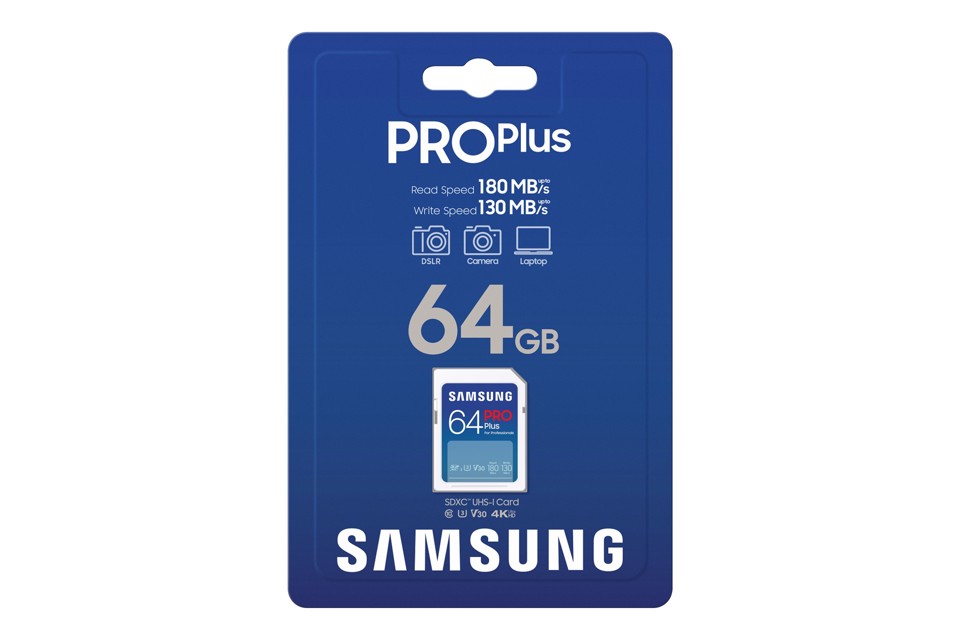 Samsung PRO Plus SD Card - Scheda di memoria 64GB (2023)