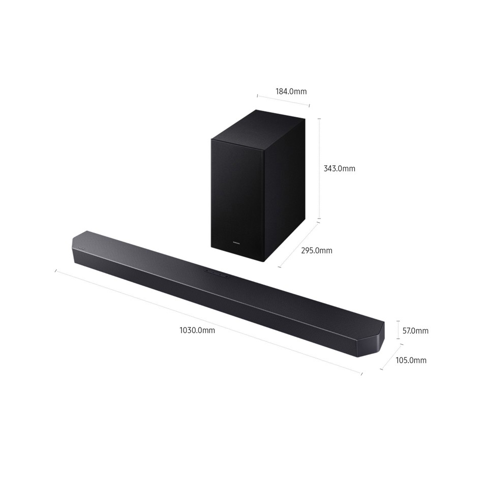 Samsung Q-series Soundbar HW-Q600F/ZF, Audio 3.1.2 canali , Wireless Dolby Atmos, 2025
