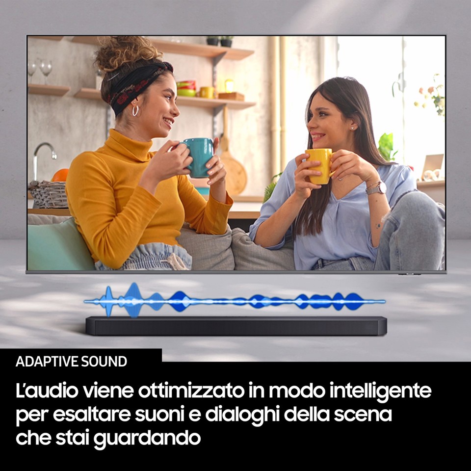 Samsung Q-series Soundbar HW-Q600F/ZF, Audio 3.1.2 canali , Wireless Dolby Atmos, 2025