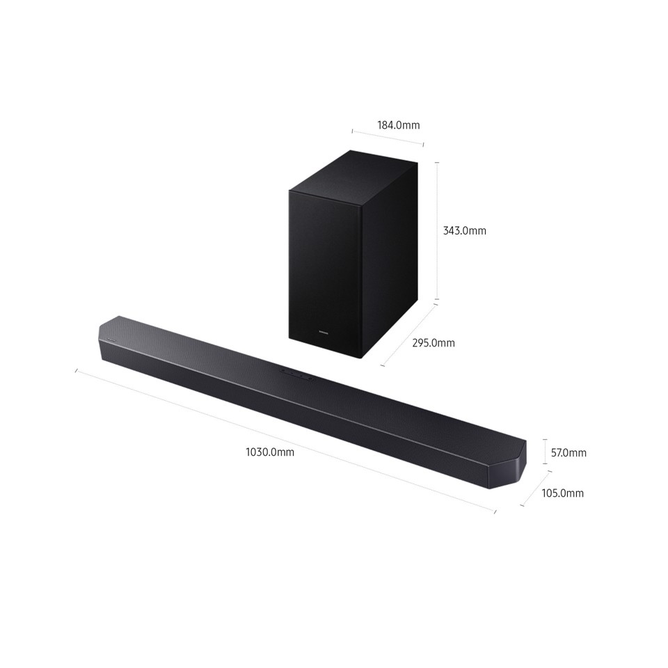 Samsung Q-series Soundbar HW-Q600F/ZF, Audio 3.1.2 canali , Wireless Dolby Atmos, 2025