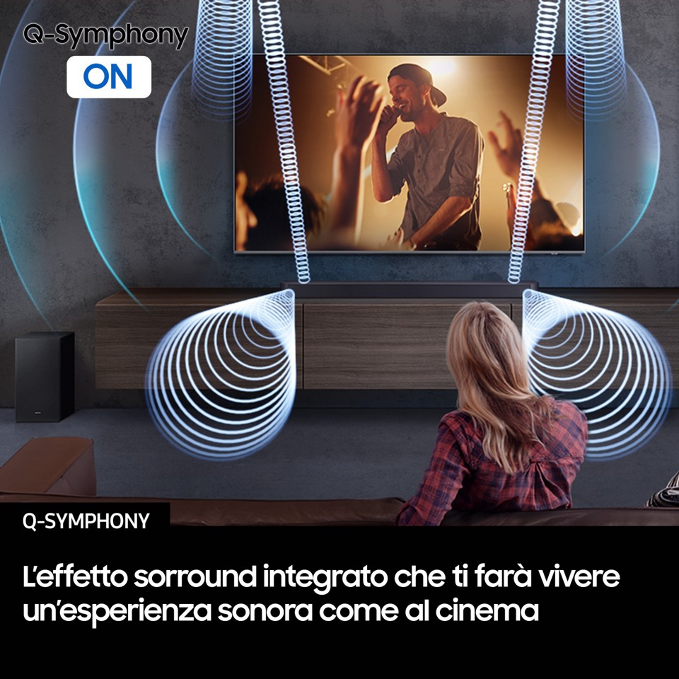 Samsung Q-series Soundbar HW-Q600F/ZF, Audio 3.1.2 canali , Wireless Dolby Atmos, 2025