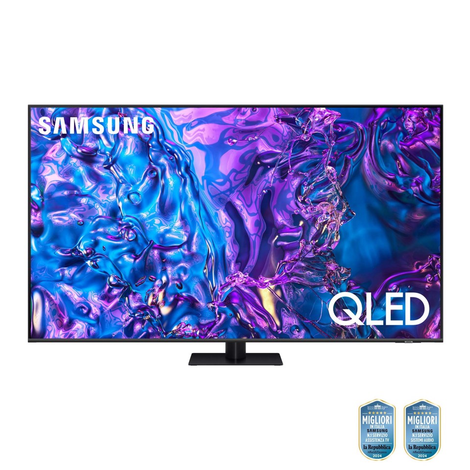 Samsung Q70D TV QLED 4K 85” QE85Q70DATXZT Smart TV Wi-Fi Black 2024, Quantum Processor 4K, 4K AI Upscaling, AirSlim Design, OTS Lite