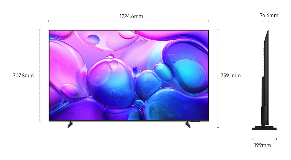 Samsung QLED 55" QE55Q6FAAUXZT 4K, Processore Q4 Lite, 4K Upscaling, Color Booster, OTS Lite, Metal Stream Design, Smart TV, 2025