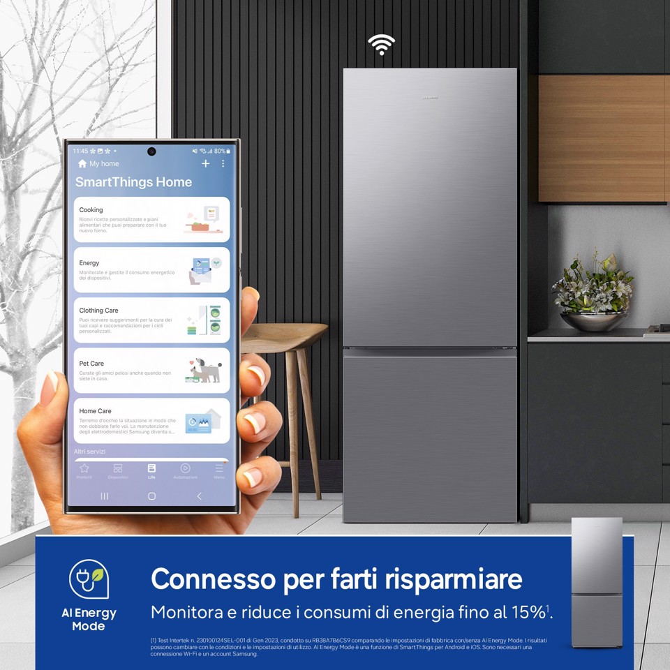 Samsung RB50DG602ES9 Libera installazione 508 L Metallico, Acciaio inox