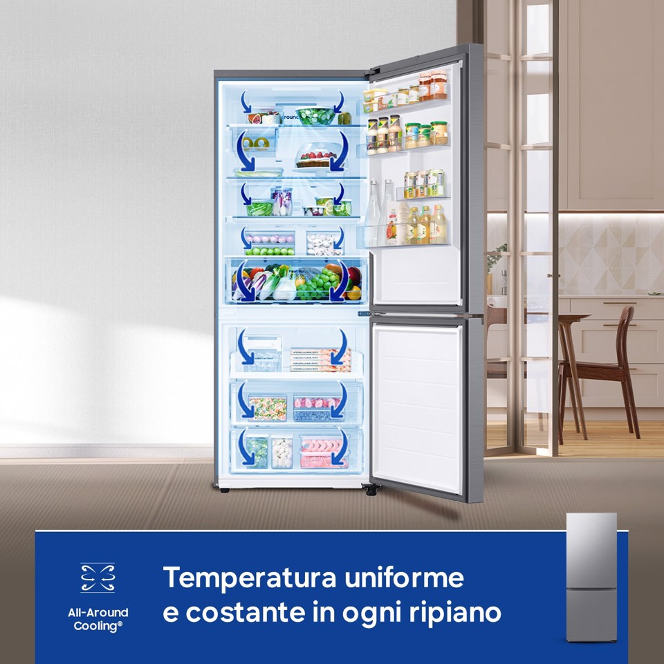 Samsung RB50DG602ES9 Libera installazione 508 L Metallico, Acciaio inox