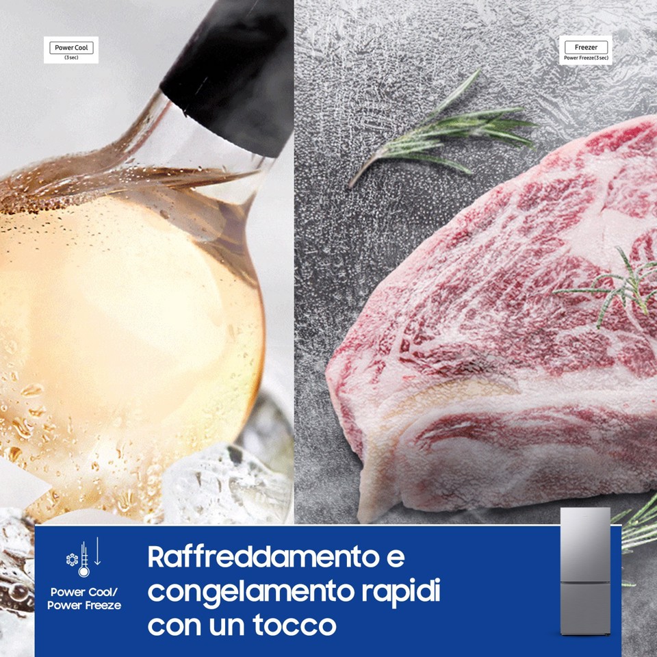 Samsung RB50DG602ES9 Libera installazione 508 L Metallico, Acciaio inox