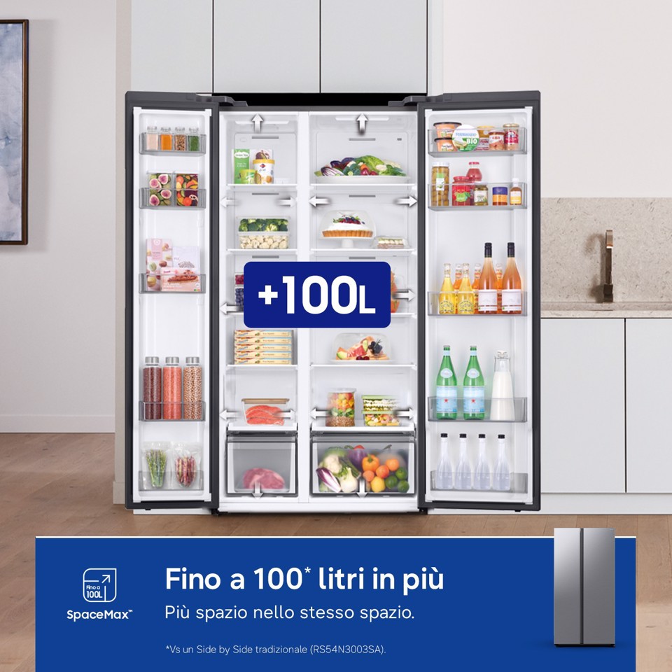 Samsung RS57DG400EM9 frigorifero side-by-side Libera installazione 583 L Acciaio inox
