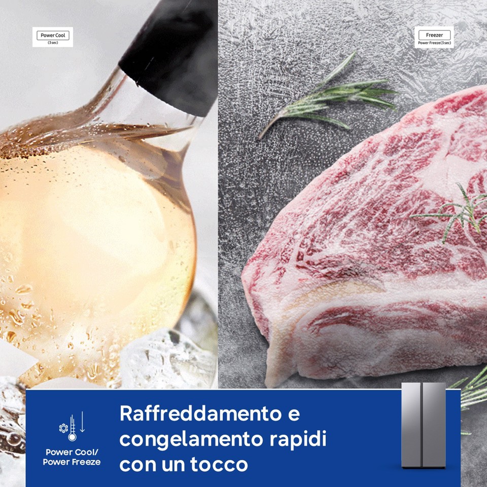 Samsung RS57DG400EM9 frigorifero side-by-side Libera installazione 583 L Acciaio inox