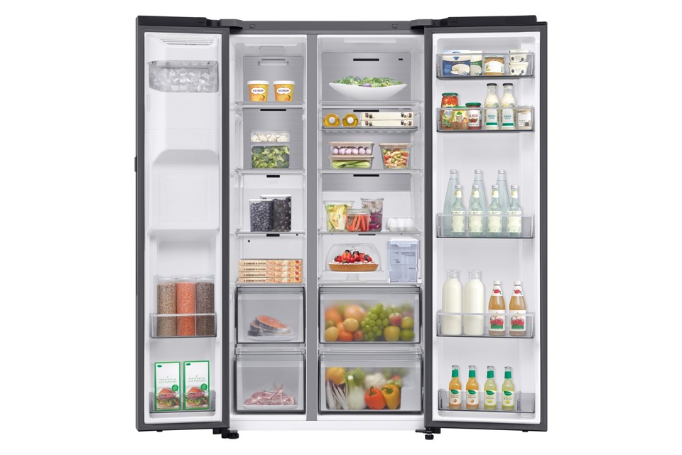 Samsung RS80F67KCTEF frigorifero side-by-side Libera installazione C Acciaio inox