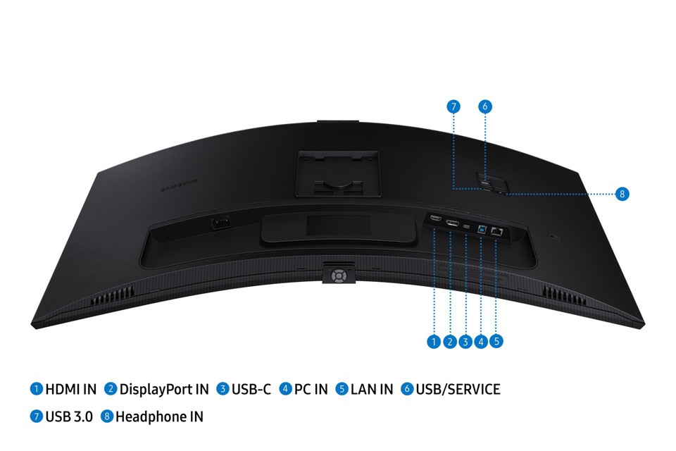 Samsung S65VC Monitor PC 86,4 cm (34") 3440 x 1440 Pixel UltraWide Quad HD LCD Nero