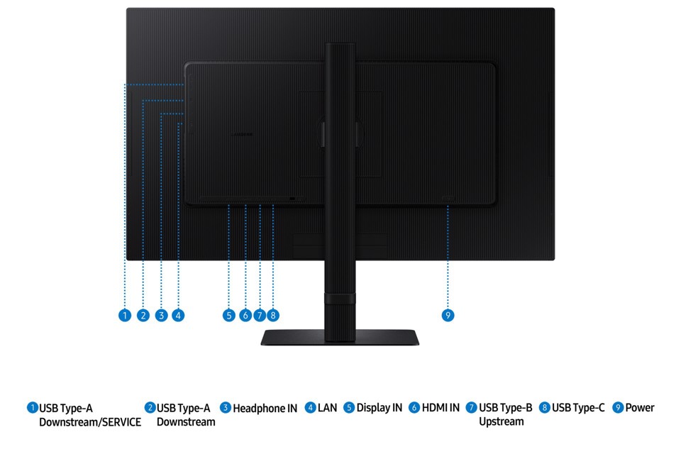 Samsung S80UD Monitor PC 68,6 cm (27") 3840 x 2160 Pixel 4K Ultra HD LCD Nero