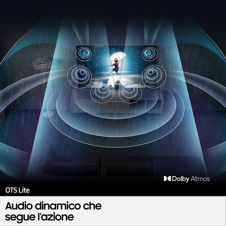 Samsung Series 7 TV QLED 4K 55” QE55Q70B Smart TV Wi-Fi Titan Gray 2022, Processore Quantum 4K, Retroilluminazione LED, Gaming mode, Suono dinamico